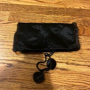 NWT Gutzees Woman’s Black Satin Lingerie Bag